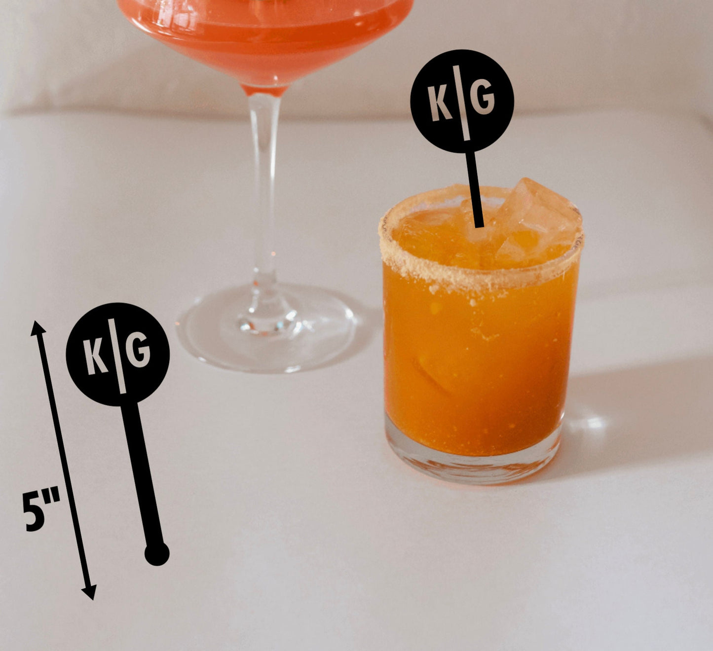 Custom Personalized Circle Drink Stirrers