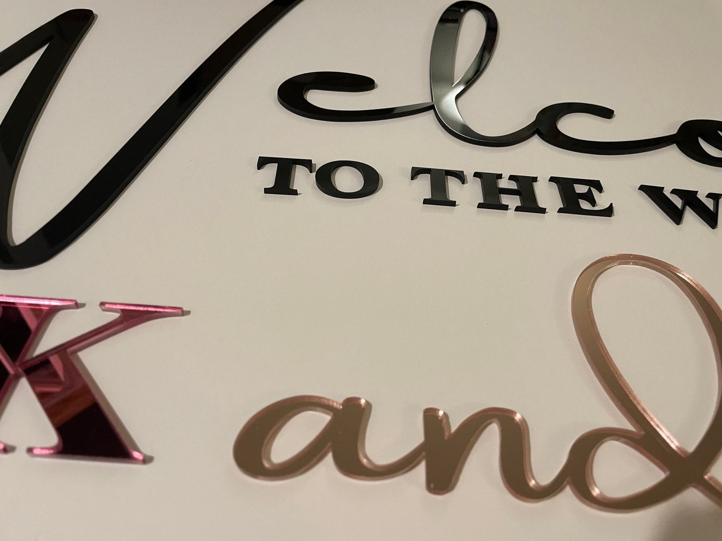 Custom Acrylic Letters- Custom Arch Backdrop Letters- Acrylic Name Letters- Custom Words- Wedding Sign