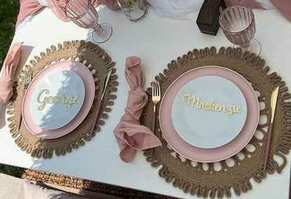 CUSTOM Name Plates- Laser Cut Name Plate- Birthday Name Plates- Kids Birthday Name Plate- Birthday Decor-Wedding Decor
