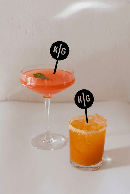 Custom Personalized Circle Drink Stirrers