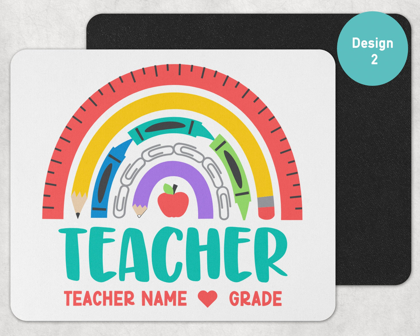 CUSTOM Teacher Mouse Pad- Custom Mouse pad- Back To School Supplies- Classroom Decor- Custom Teacher Gifts
