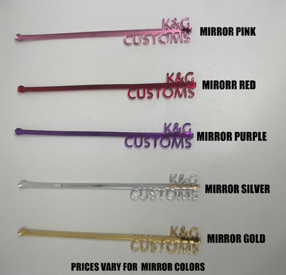 CUSTOM drink stirrers- Custom Stacked drink stirrers-   Personalized Swizzle Sticks- Laser Cut Party Decor- Laser Cut Wedding Decor