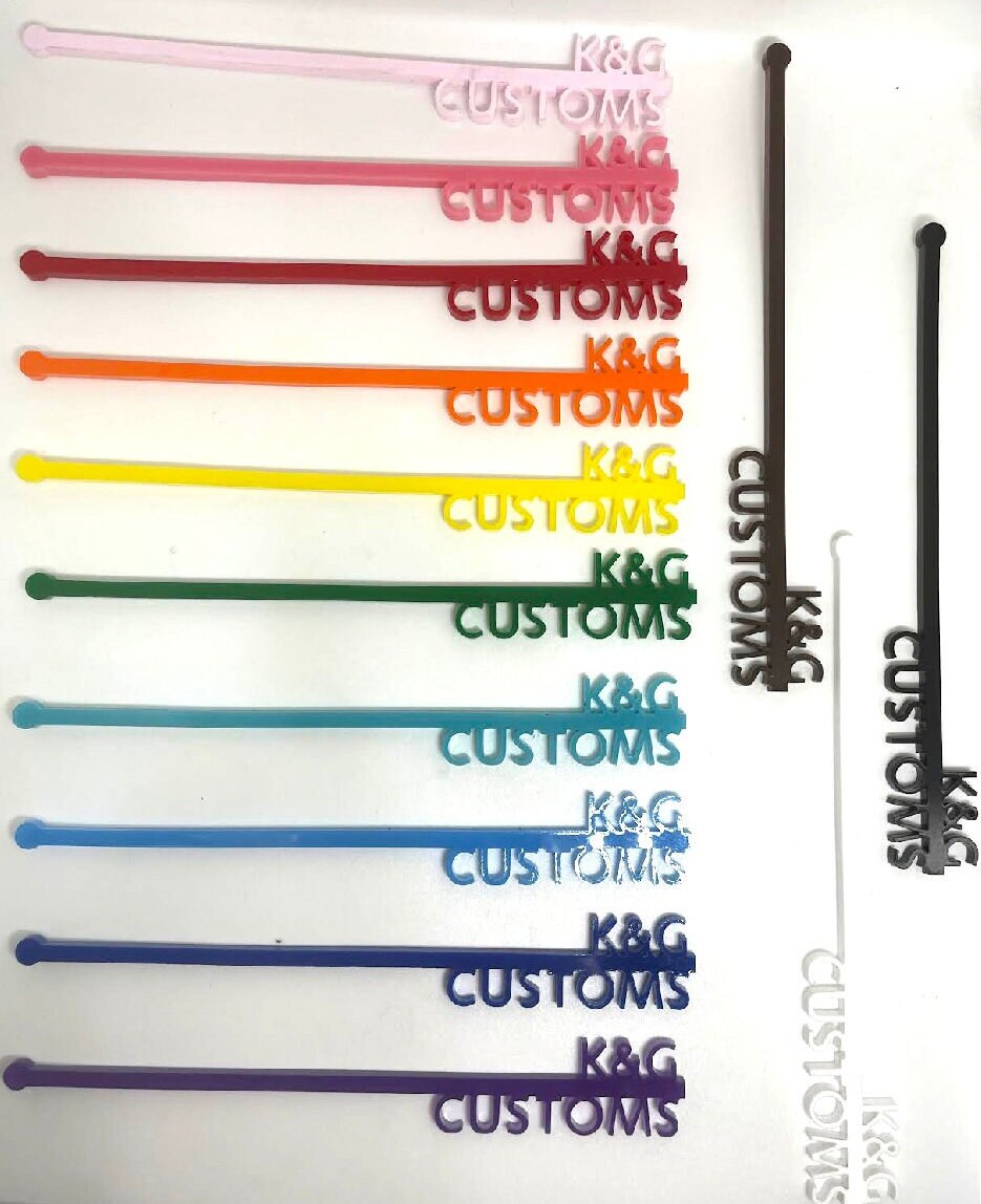 Custom Personalized Circle Drink Stirrers
