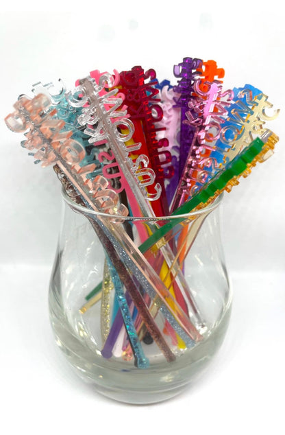 Candle Number Cupcake Toppers- Birthday Cupcake Toppers- Acrylic Cupcake Toppers- Birthday Party Decor
