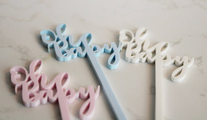 Oh Baby drink stirrers- Baby Shower Drink Stirrers- Swizzle Sticks- Acrylic Drink Stirrers- Drink Stirrers
