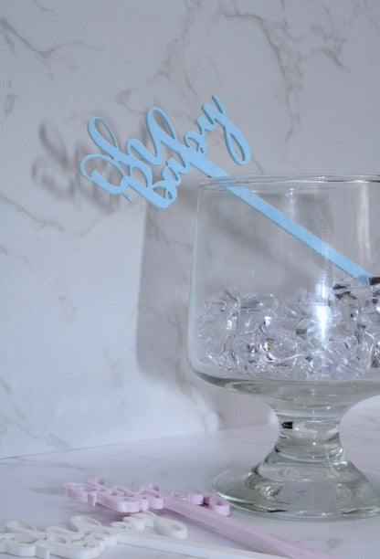 Oh Baby drink stirrers- Baby Shower Drink Stirrers- Swizzle Sticks- Acrylic Drink Stirrers- Drink Stirrers