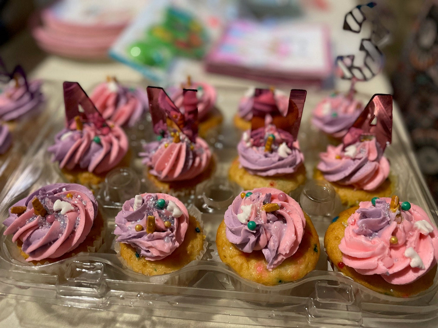 Custom Name Cupcake Toppers- Personalized Name Cupcake Toppers- Cupcake Toppers- Acrylic Cupcake Toppers