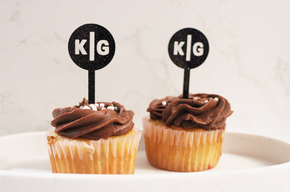 Custom Wedding Cupcake Toppers- Bridal Shower Cupcake Toppers- Acrylic Cupcake Toppers- Engagement Party Decor