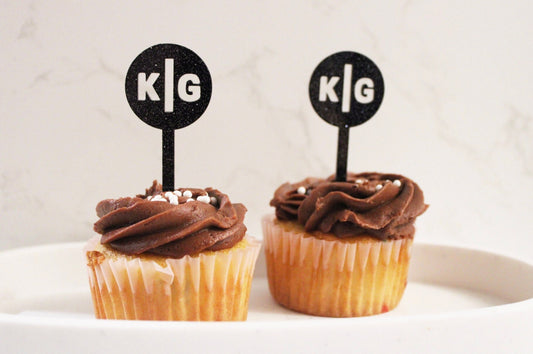 Custom Wedding Cupcake Toppers- Bridal Shower Cupcake Toppers- Acrylic Cupcake Toppers- Engagement Party Decor
