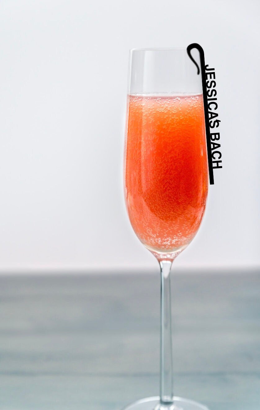 CUSTOM Drink charms- Personalized drink stirrers-  Custom Laser Cut Party Decor- Laser Cut Wedding Decor