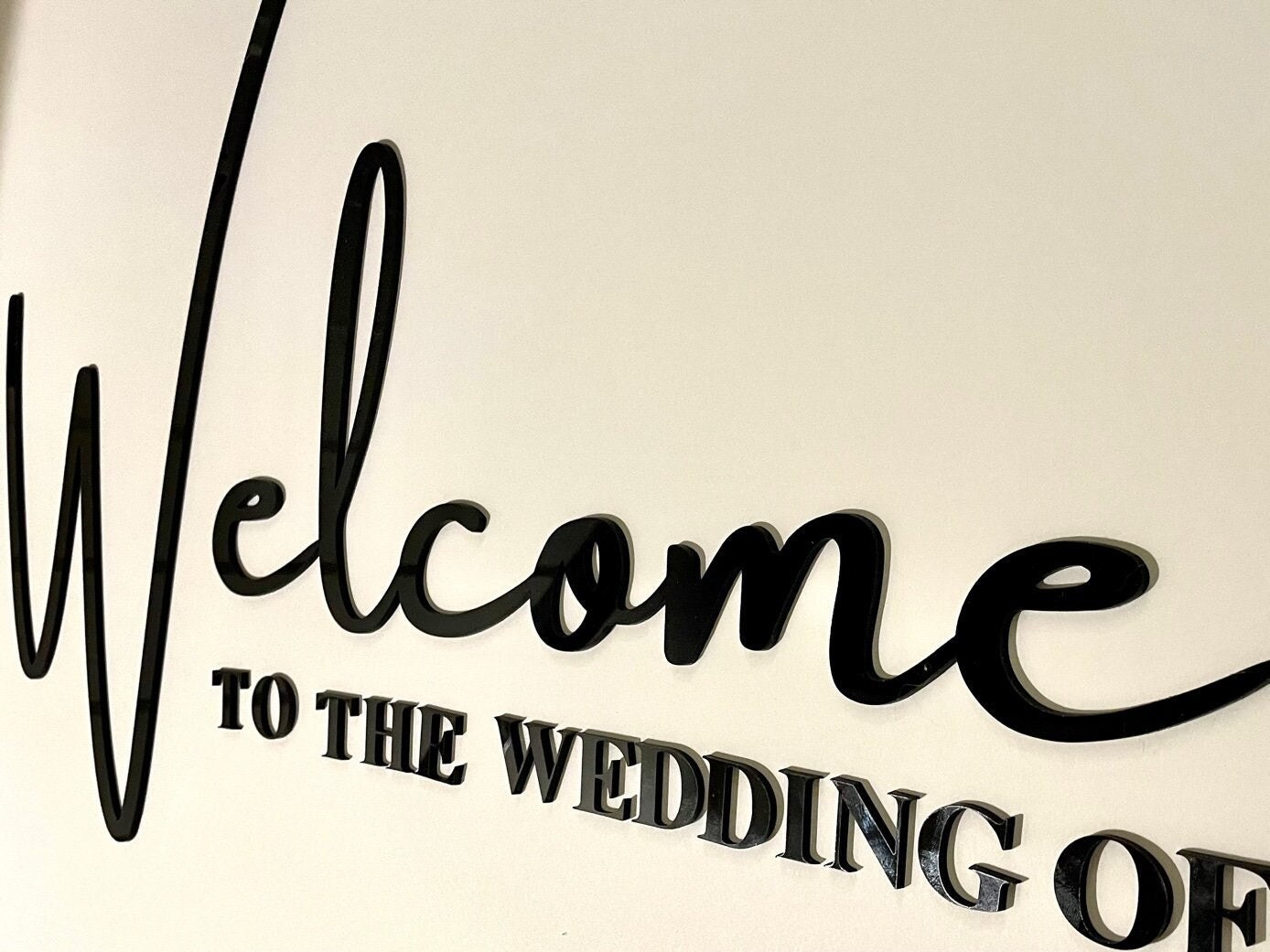 Custom Acrylic Letters- Custom Arch Backdrop Letters- Acrylic Name Letters- Custom Words- Wedding Sign