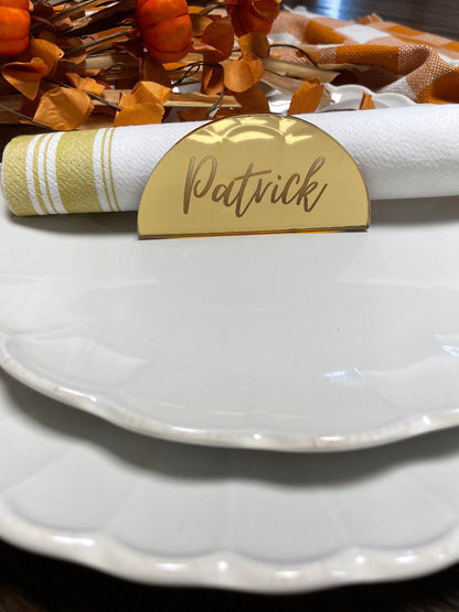 Custom Wedding Name Plates -Gold Engraved Name Plates- Wedding Name Plates- Acrylic Custom Name Plates