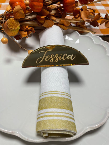 Custom Wedding Name Plates -Gold Engraved Name Plates- Wedding Name Plates- Acrylic Custom Name Plates