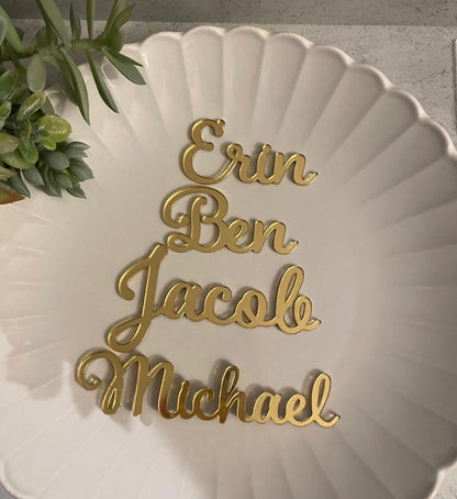 CUSTOM Name Plates- Laser Cut Name Plate- Birthday Name Plates- Kids Birthday Name Plate- Birthday Decor-Wedding Decor